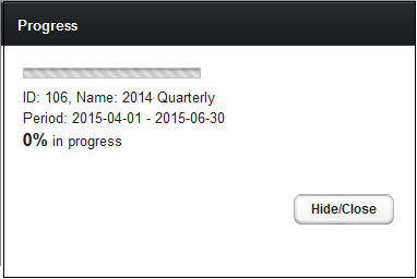 Hide/Close Progress Window