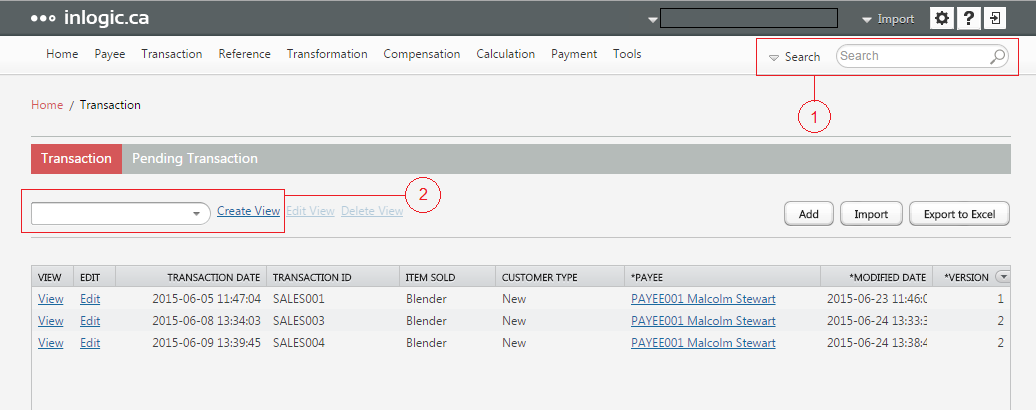 Query & Search within inLOGIC