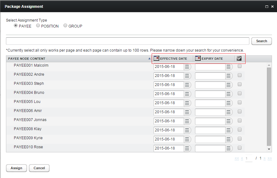 Update Effective/Expiry Date Easily, and (De)Select Multiple Payees with One Click